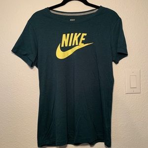 Nike Blue Green Yellow XL Slim Fit Shirt